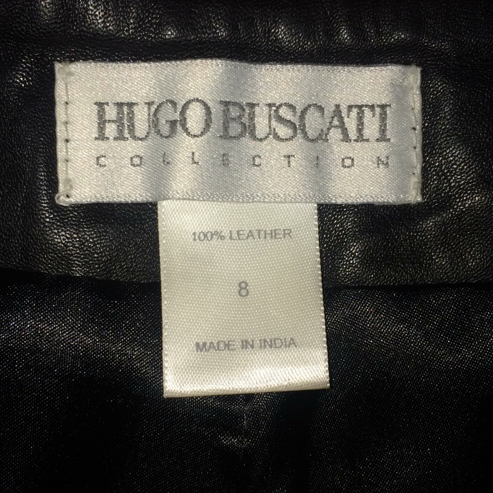 😻AMAZING HUGO BUSCATI COLLECTION LEATHER SHORTS😻 - Picture 4 of 8